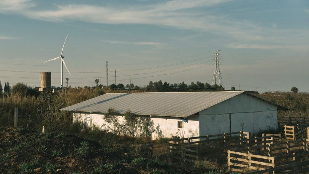 Solar Plus Garden features a wind turbine and solar panels in a rural setting.