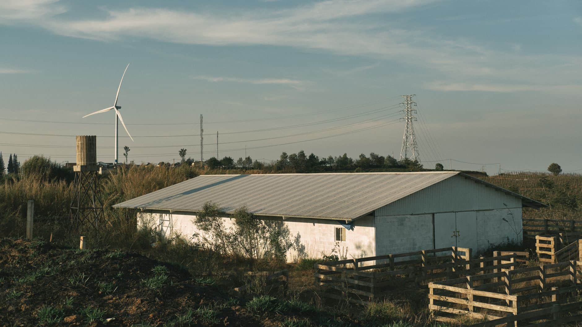 Solar Plus Garden features a wind turbine and solar panels in a rural setting.
